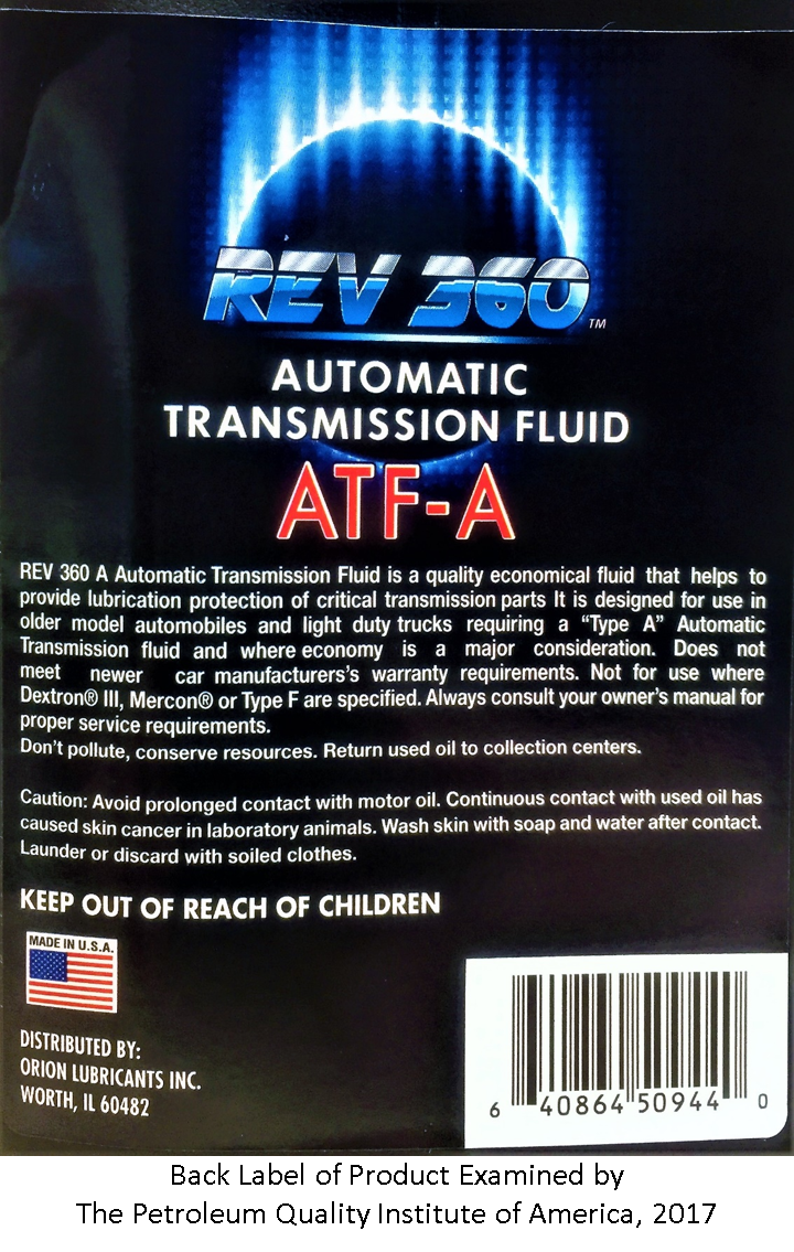 back label