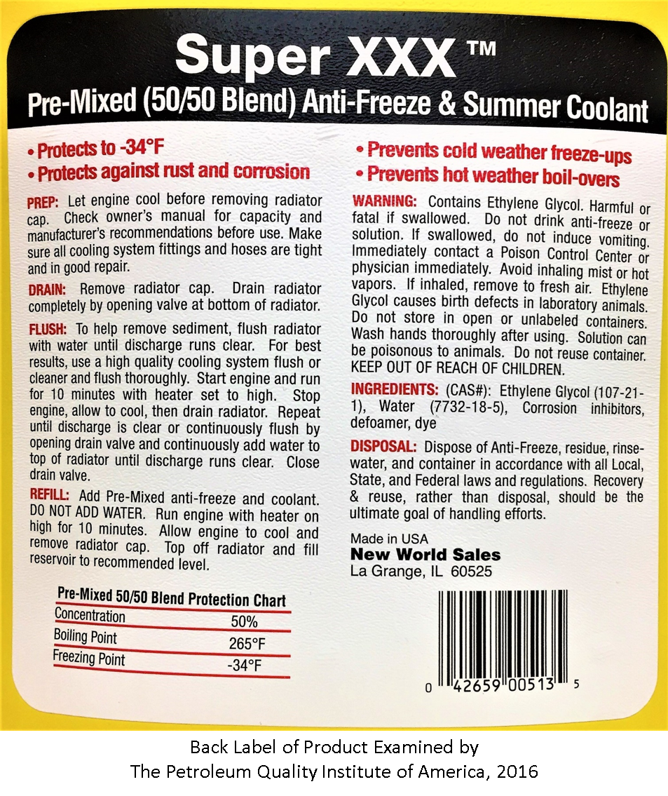 back label