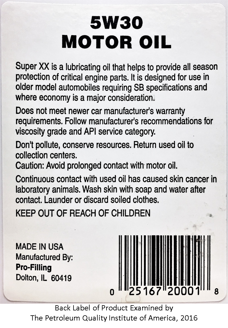 back label